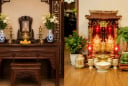Vì sao không nên đặt chậu hoa, cây cảnh trên ban thờ gia tiên nhưng lại nên đặt ở ban Thần Tài?