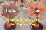 Mẹo làm sạch cánh quạt chỉ trong tích tắc không cần tháo khung