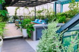 Ngắm căn hộ penhouse với khu vườn chân mây tuyệt đẹp của bà mẹ 2 con ở Hà thành