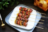 Thịt bò đem nướng xiên mềm ngọt, thơm nức, cả nhà ăn hoài không chán