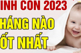 Sinh con năm 2023 tháng nào tốt, em bé có mệnh phú quý hơn người, suốt đời may mắn bình an?