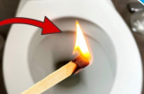 Thả một que diêm đang bốc cháy vào bồn cầu: Hoá ra lâu nay ai cũng bỏ qua cả chục lợi ích