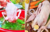 Vò nắm lá sau thả vào chậu nước: Nhổ lông vịt siêu nhanh, không dính một cọng lông măng