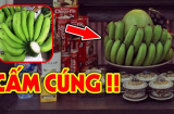 Chuối thắp hương trên bàn thờ có được ghép 2 nải vào với nhau cho to đẹp hơn không?
