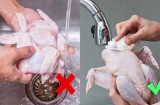 Rửa thịt gà đừng để ngay dưới vòi nước, dùng thứ rẻ tiền này sạch hết lông tơ, da vàng hơn hẳn