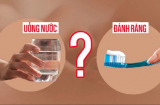 Sáng ngủ dậy nên uống nước trước hay đánh răng trước?