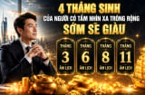 4 tháng sinh của người có tầm nhìn xa trông rộng, sớm sẽ giàu