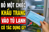 Bỏ một chiếc khẩu trang vào tủ lạnh có tác dụng gì?