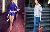 Lưu Hương Giang khoe chân dài, Hoàng Thùy Linh điệu đà
