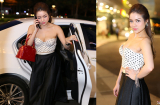 Hết khoe nội y gợi cảm, Thủy Top trễ nải vòng một đi sự kiện