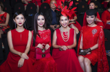 Phan Thị Mơ diện đầm đỏ xuyên thấu rực rỡ đọ sắc cùng Diễm My 6X, Giáng My