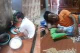 Con gái sinh mổ về ngoại ở cữ, bố dậy từ 4 giờ sáng để đun nước, nấu cơm
