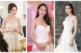 Cùng diện đầm cúp ngực, Thủy Tiên khoe vòng 1 nóng bỏng, Hoa hậu Thu Thảo phải 'đỏ mặt' vì lộ ngực lép
