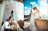 Trọn bộ ảnh cưới cực gợi cảm và lãng mạn của Ngọc Duyên và bạn trai doanh nhân hơn 18 tuổi ở Pháp
