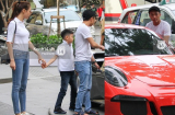 Đàm Thu Trang diện đồ đôi, đi siêu xe của Cường Đô la và thân thiết với Subeo