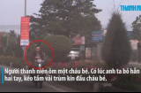 Clip: Thanh niên liều mạng chở trẻ nhỏ, thả hai tay trên quốc lộ ngày mùng 2 Tết