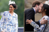 Công nương Meghan Markle tiếp tục gây sốt khi diện váy hơn trăm triệu tham dự lễ cưới chị họ chồng