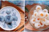 Cách làm sữa chua vải hoa đậu biếc ngon mê ly, chị em nhanh tay kẻo hết mùa vải