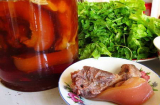 Cách làm chân giò ngâm mắm vét sạch nồi cơm