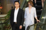Việt Anh đón đưa Quế Vân đi xem phim sau scandal tình cảm