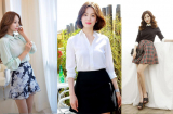 Công thức mix sơ mi với chân váy cho các nàng công sở diện cả tuần không chán
