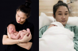 Kha Mỹ Vân lần đầu khoe ảnh cận mặt con trai ít ngày tuổi