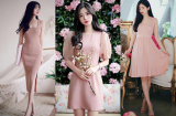 Muôn kiểu váy hồng nude ngọt ngào cho các nàng xinh như tiên giáng trần trong mùa thu tràn đầy hương sắc