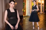 Huyền My thu hút mọi ánh nhìn khi diện cả cây đen hàng hiệu cùng phụ kiện hơn 2 tỉ đồng đi sự kiện