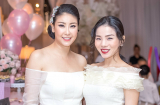 Sau sự cố tháo sụn mũi, Lệ Quyên mang diện mạo mới đến dự tiệc sinh nhật con gái Hà Kiều Anh