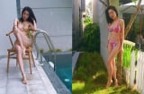 Elly Trần 'đốt mắt' người hâm mộ khi khoe đường cong cực nóng bỏng tại bể bơi