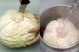 Bổ bắp cải ra rồi dội nước nóng vào, chờ đúng 5 phút sau điều thú vị sẽ xảy ra