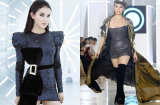 Huyền My ăn diện cực chất, nhiệt tình cổ vũ Hoa hậu Kỳ Duyên làm vedette sàn catwalk