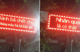 Chó bị đánh bả chết, chủ nhà đầu tư hẳn bảng led sáng trưng để chửi cho bõ tức