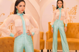Quả đúng là đẳng cấp Hoa hậu Hương Giang, mặc áo xuyên thấu cực sexy nhưng không hề phản cảm chút nào