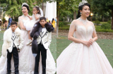 Hà Kiều Anh khoe ba người con đẹp như thiên thần nhưng vẫn vô tình để lộ chi tiết bất ngờ