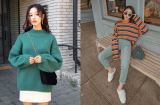 Bí kíp giúp nàng vừa xinh vừa nổi bật trong ngày lạnh với áo len 'màu mè' (1/1)