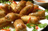Ngày tết rán nem kiểu này giòn rụm, vàng đều, thơm ngọt, chẳng bao giờ cháy lại để được rất lâu