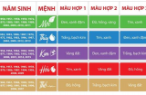 CHỌN SAI màu với mệnh bảo sao tài lộc tình cảm mãi chẳng vẹn toàn, công danh không thăng tiến