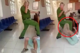 Xôn xao Phó Công an phường 'dùng chân tác động' vào người dân