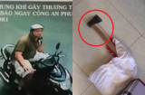 Hãi hùng người đàn ông phóng xe máy dùng búa đập đầu hàng loạt người đi đường