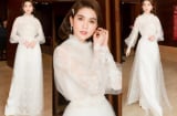Ngọc Trinh diện đầm trắng khoe nhan sắc 'băng thanh ngọc khiết', gây thương nhớ tại sự kiện
