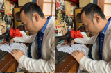 Thu Trang chia sẻ hình ảnh 'đảm đang' của Tiến Luật khiến fan ghen tỵ