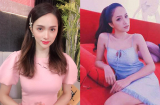 Choáng với gương mặt nhọn hoắt, thân hình gầy báo động của Hoa hậu Hương Giang