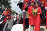 Chú rể mặc quần short được vợ đi 'rước' trong ngày cưới nhưng đôi chân mới gây chú ý