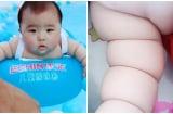 'Phát sốt' với hình ảnh bé gái 6 tháng tuổi có tay chân chắc nịch từng 'múi thịt', cân nặng bằng trẻ 30 tháng