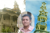 Cận cảnh tòa tháp 9 tầng KÌ DỊ mà LÃO NÔNG tự xây: Ai đi qua cũng rùng mình vì thiết kế đáng sợ