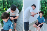 Sao nam đình đám showbiz Việt nổi tiếng chăm con khéo đến chị em cũng phải “phát hờn” chịu thua