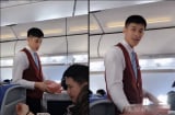 Xuất hiện chàng tiếp viên hàng không đẹp trai như nam thần khiến hội chị em 'đổ gục'