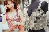 Với tiêu chí “ra đường là phải đẹp” Ngọc Trinh nhanh chóng đón đầu xu hướng áo kết cườm gợi cảm