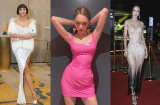 Diện đầm bó sát khoe thân hình nóng bỏng nhưng Hoa hậu Hương Giang lại để lộ vòng 2 to bất thường